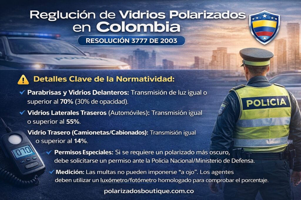 polarizado permitido en Colombia